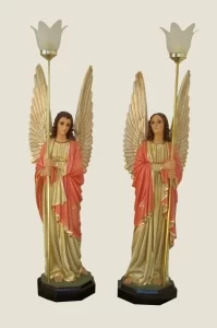 Anjos Adoradores 82 cm Rosa